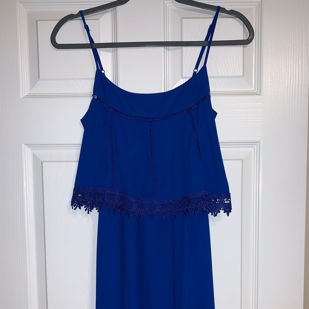 Gianni bini royal blue dress